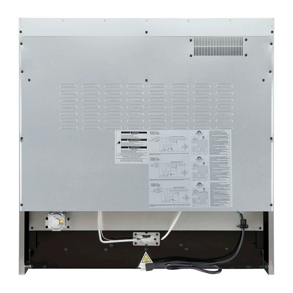 FORNO - Marco 36-Inch Gas Range Black &amp; Antique Brass Design, 6 Burners 67,000 BTU, 5.36 cu.ft. Convection Oven