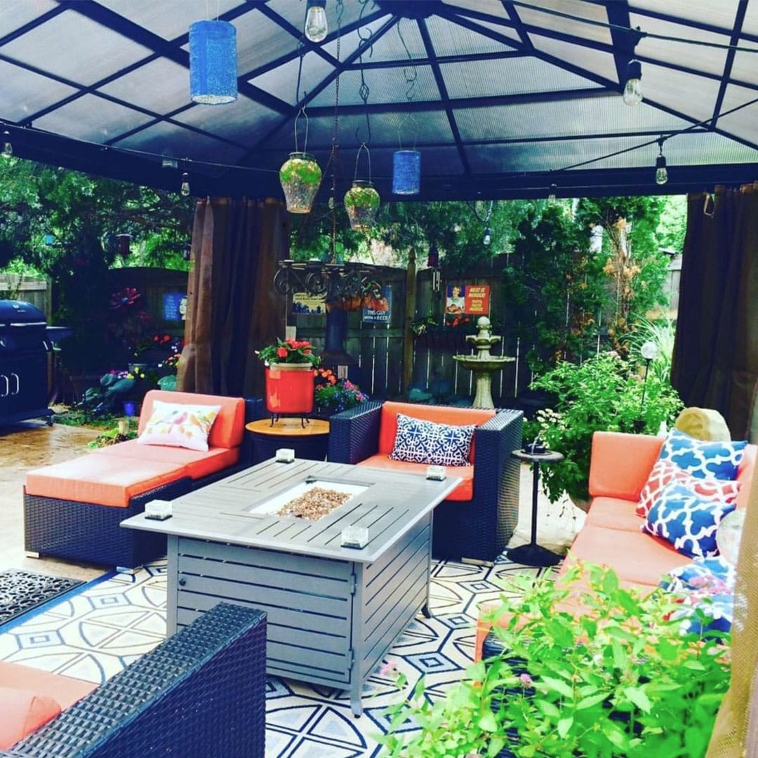 Gazebo Penguin - Florence Sand Solarium Polycarbonate Roof