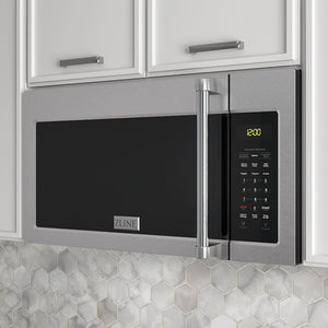 ZLINE 30" 1.5 cu. ft. Over the Range Microwave in Fingerprint Resistant Stainless Steel, Traditional Handle and Set of 2 Charcoal Filters