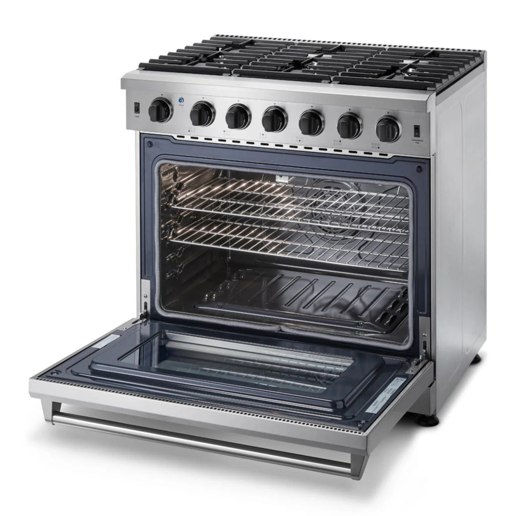ThorKitchen - 36 Inch Freestanding Range in Stainless Steel