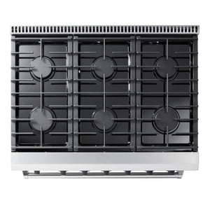 ThorKitchen - 36 Inch Freestanding Range in Stainless Steel
