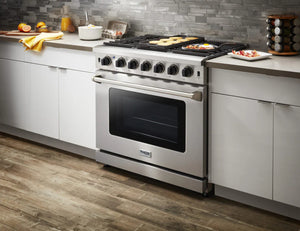 ThorKitchen - 36 Inch Freestanding Range in Stainless Steel