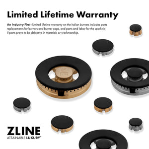 ZLINE - 48 in. 6.7 cu. ft. Select Double Oven Gas Range in Stainless Steel with 8 Brass Burners