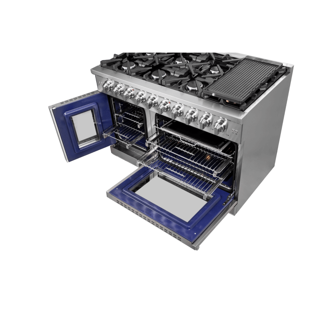 FORNO - Massimo 48″ Freestanding French Door Gas Convection Range