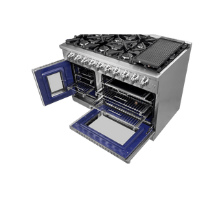 FORNO - Massimo 48″ Freestanding French Door Gas Convection Range