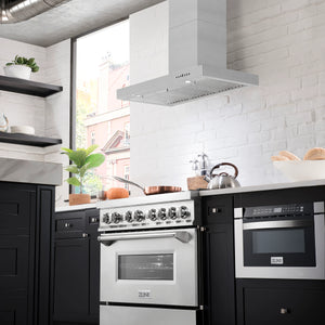 ZLINE - 30" Convertible Vent Wall Mount Range Hood in Stainless Steel (KE-30)