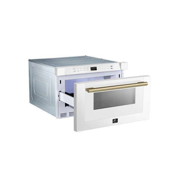 FORNO - Espresso Capoliveri 24&quot; Microwave Drawer in White