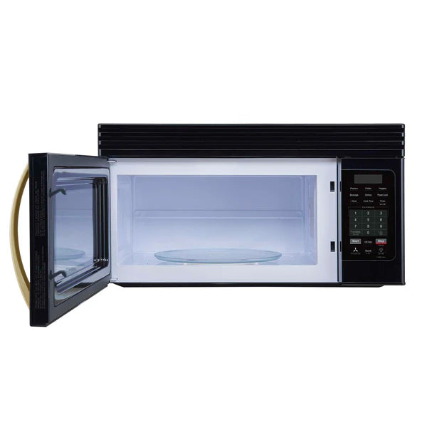 FORNO - Scalo 30-Inch Over the Range Microwave, Black – 1.6 cu.ft, 300 CFM Vent, Touch Control, LED Light