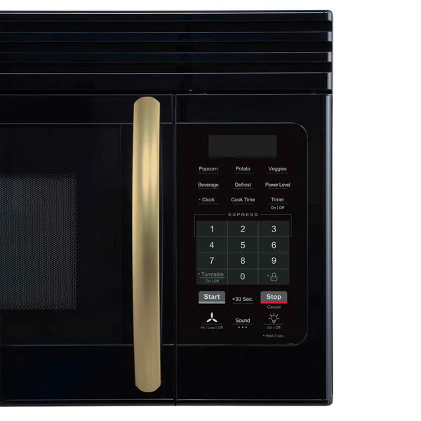 FORNO - Scalo 30-Inch Over the Range Microwave, Black – 1.6 cu.ft, 300 CFM Vent, Touch Control, LED Light