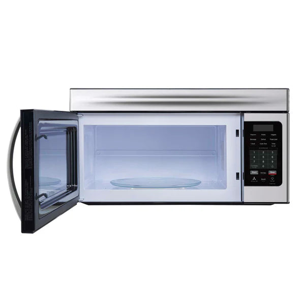 FORNO - Scalo 30-Inch Over the Range Microwave, Stainless Steel – 1.6 cu.ft, 300 CFM Vent, Touch Control, LED Light