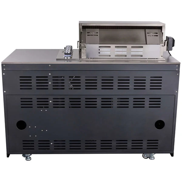 FORNO - Rimini Outdoor Kitchen 30&quot; BBQ 62,600 BTU, 3 Burners with Sear &amp; Rotisserie, 2.4 cu.ft. Beverage Center, Stainless Steel Sink, Black Cabinets &amp; Gray Sintered Stone Countertop