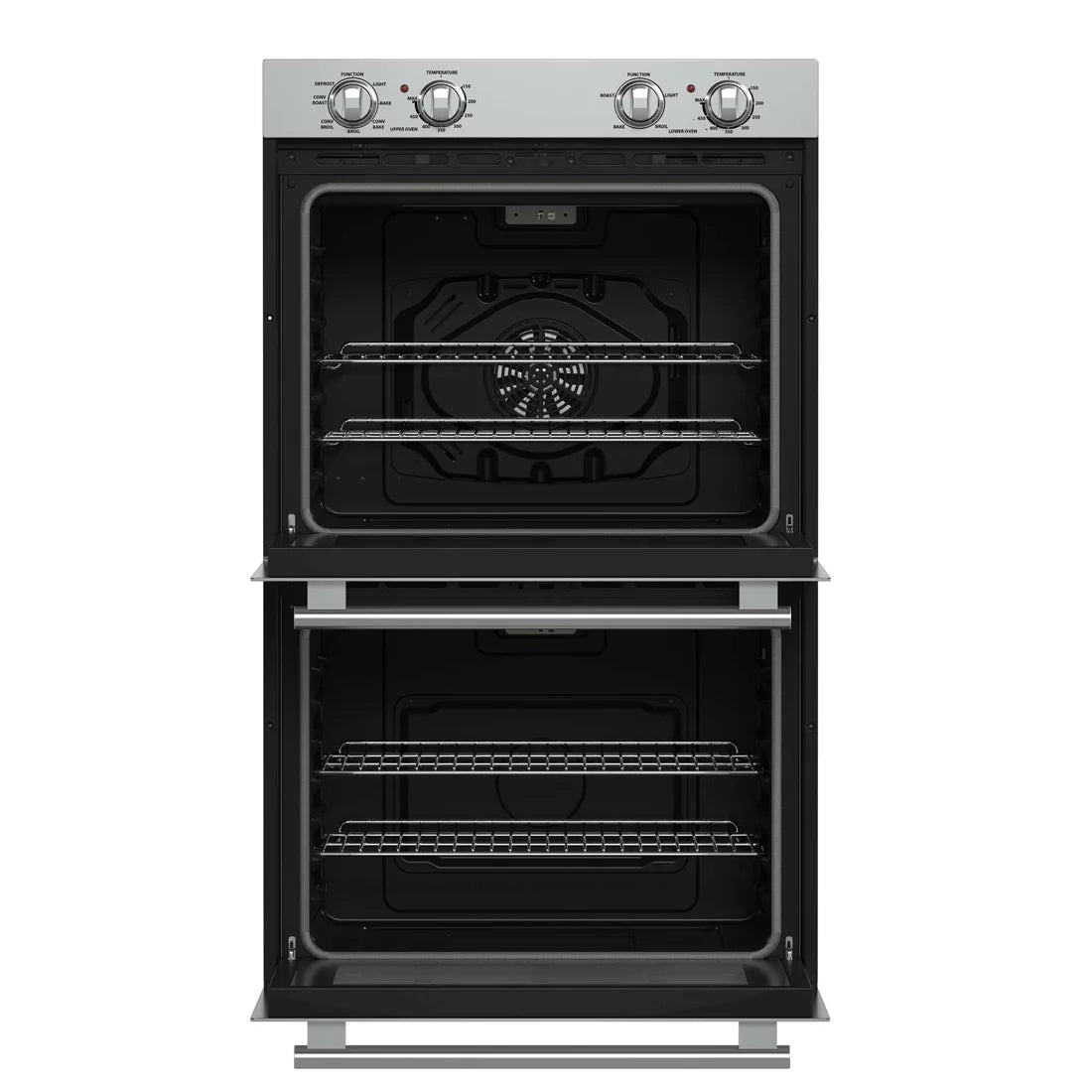 FORNO - Vomero 30-Inch Double Wall Oven, Stainless Steel, 10 cu.ft Total Capacity, 7100W Convection, Mechanical Controls, Self-Cleaning Function