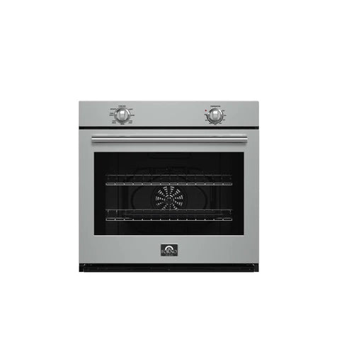 FORNO - Vomero 30-Inch Wall Oven, Stainless Steel, 5 cu.ft Capacity, 3550 Watts Convection, Mechanical Controls, Self-Cleaning Function