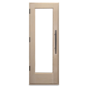 PROSAUNAS - Solid Wood Sauna Door with Insulated Glass, 24" x 70"
