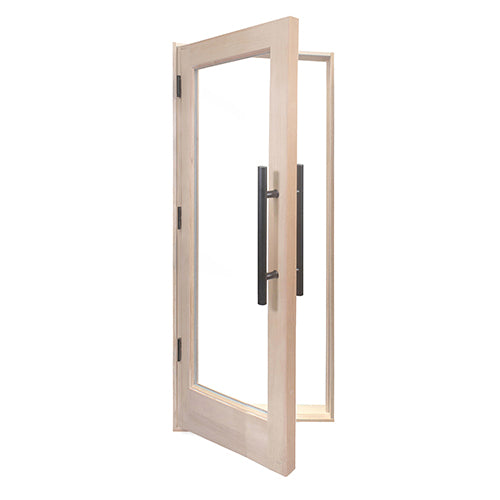 PROSAUNAS - Solid Wood Sauna Door with Insulated Glass, 24" x 70"