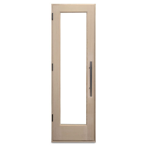 PROSAUNAS - Solid Wood Sauna Door with Insulated Glass, 24" x 80"