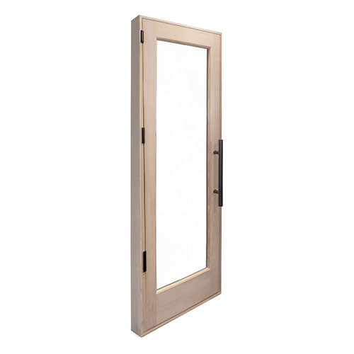 PROSAUNAS - Solid Wood Sauna Door with Insulated Glass, 24" x 80"