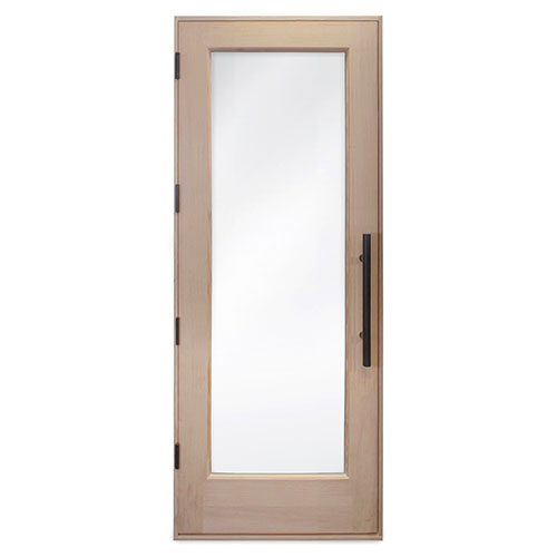 PROSAUNAS - Solid Wood Sauna Door with Insulated Glass, 30" x 80"