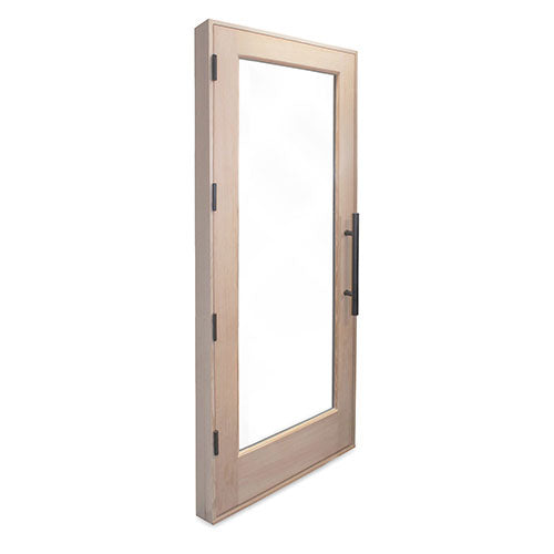 PROSAUNAS - Solid Wood Sauna Door with Insulated Glass, 30" x 80"