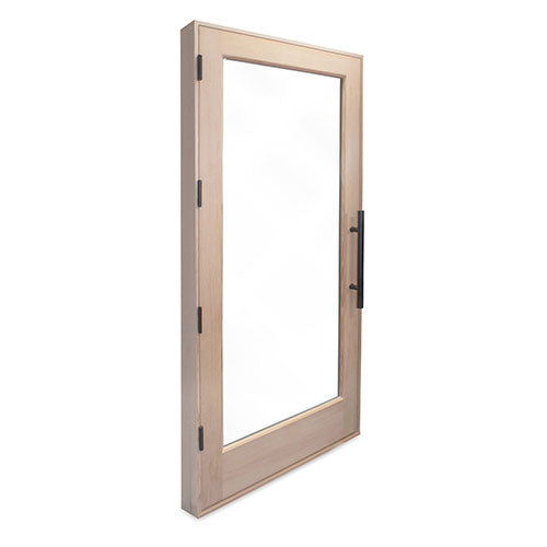 PROSAUNAS - Solid Wood ADA Sauna Door with Insulated Glass, 36" x 80"