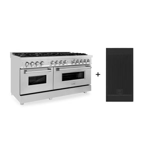 ZLINE 60" 7.4 cu. ft. Electric Oven and Gas Cooktop Dual Fuel Range with Griddle in Stainless Steel (RA-GR-60)