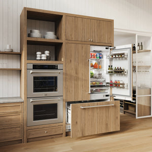 ZLINE - 30 in. Professional True Convection Double Wall Oven with Air Fry and Self Clean in Stainless Steel (WAD-30)