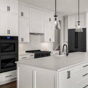 ZLINE - Kitchen Package with Black Stainless Steel Refrigeration, 36" Dual Fuel Range, 36" Range Hood, Microwave Drawer, and 24" Tall Tub Dishwasher