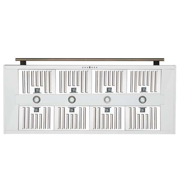 FORNO - Aria 60 Inch Wall-Mounted Range Hood in White