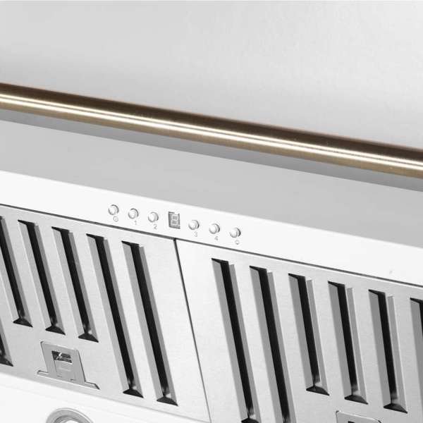 FORNO - Aria 60 Inch Wall-Mounted Range Hood in White