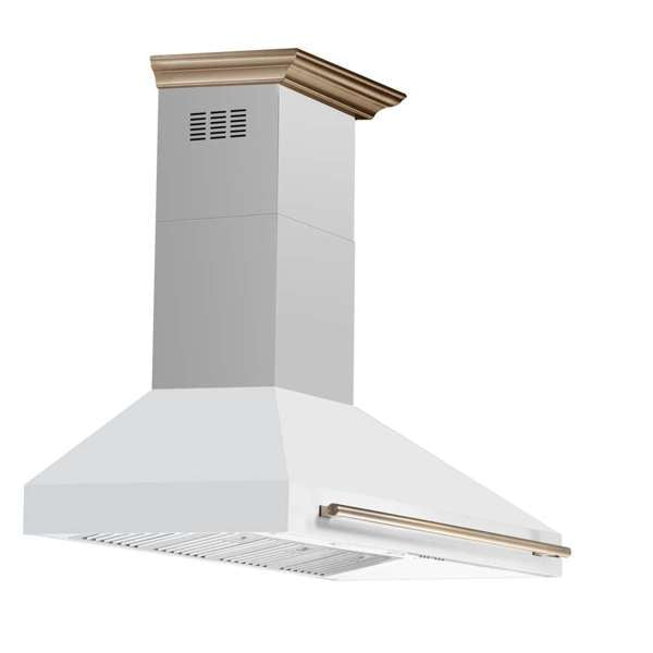 FORNO - Aria 60 Inch Wall-Mounted Range Hood in White