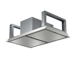 FORNO - Arezzo 44-Inch Recessed Ceiling Range Hood, Dual Motors, 1200 CFM, Hybrid Filters, Remote Control