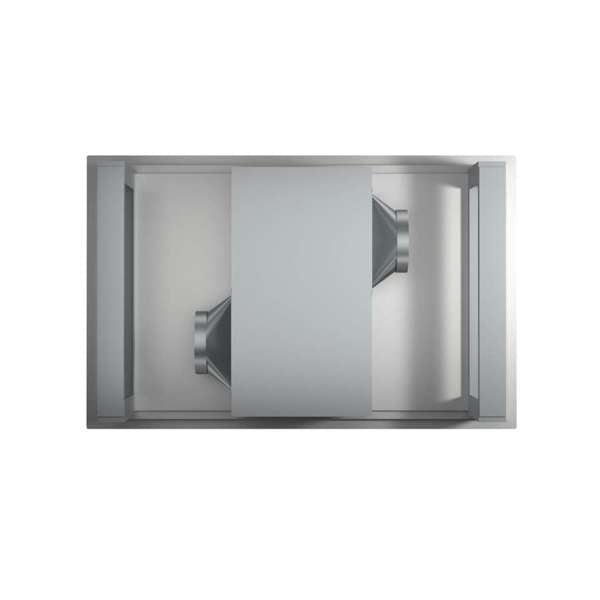 FORNO - Arezzo 44-Inch Recessed Ceiling Range Hood, Dual Motors, 1200 CFM, Hybrid Filters, Remote Control