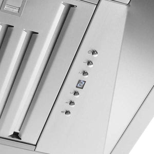 FORNO - Altilia 36-Inch Insert Range Hood, Stainless Steel, LED Lighting, Baffle Filters