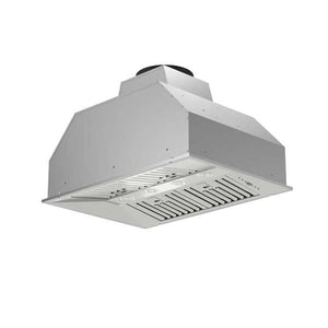 FORNO - Altilia 36-Inch Insert Range Hood, Stainless Steel, LED Lighting, Baffle Filters