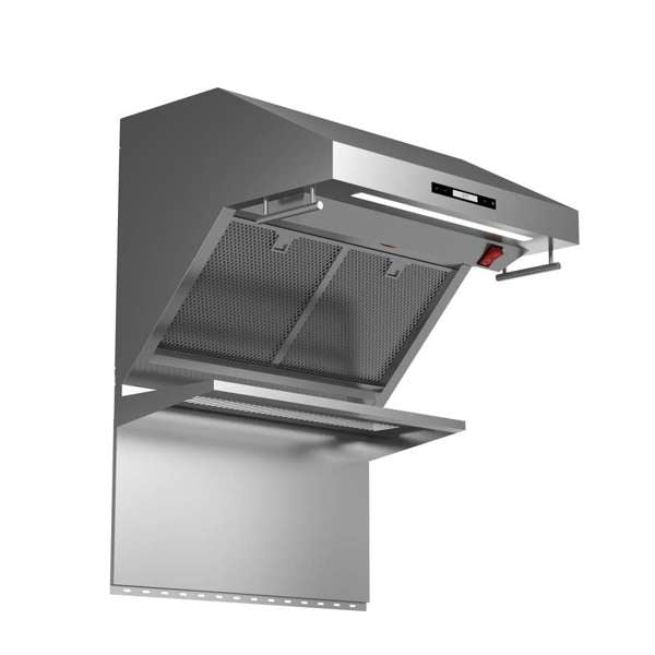 FORNO - Savona 30-Inch Wall Mount Range Hood, Hybrid Filters, Backsplash Included