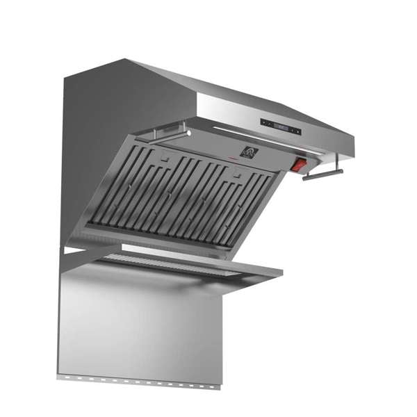 FORNO - Savona 30-Inch Wall Mount Range Hood, Baffle Filters, Backsplash Included