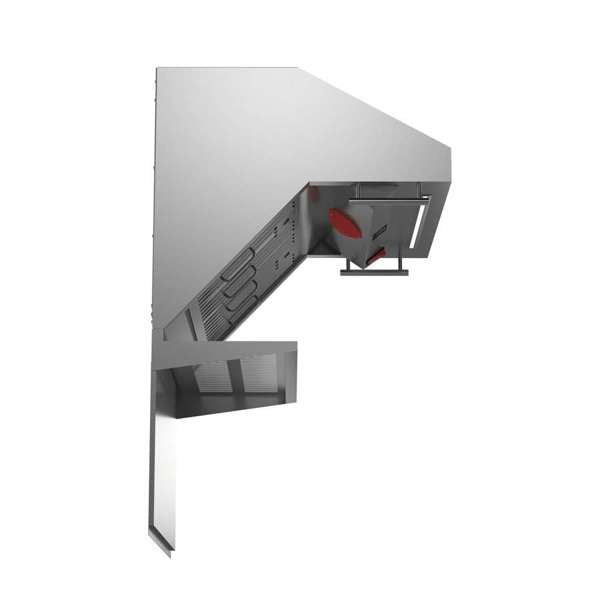 FORNO - Savona 30-Inch Wall Mount Range Hood, Baffle Filters, Backsplash Included