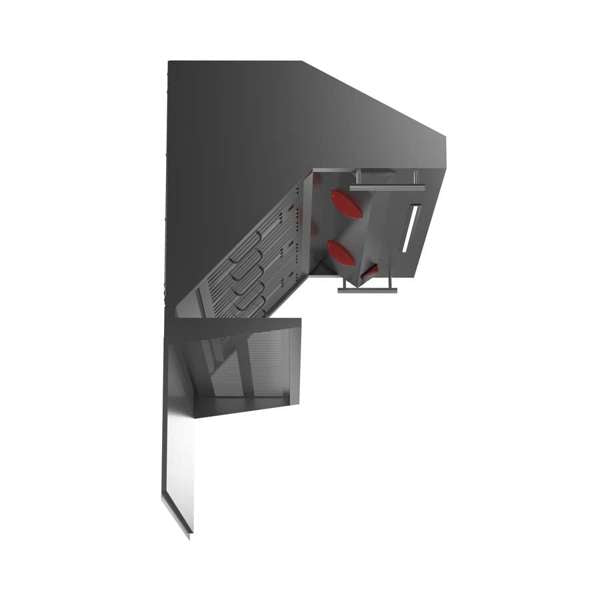 FORNO - Savona 48-Inch Wall Mount Range Hood, Baffle Filters, Backsplash Included