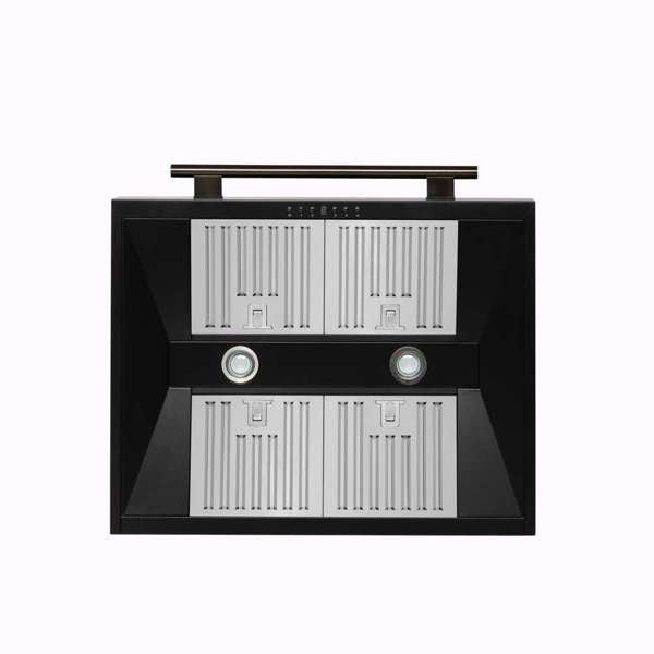 FORNO - Aria 30 Inch Wall-Mounted Range Hood in Black