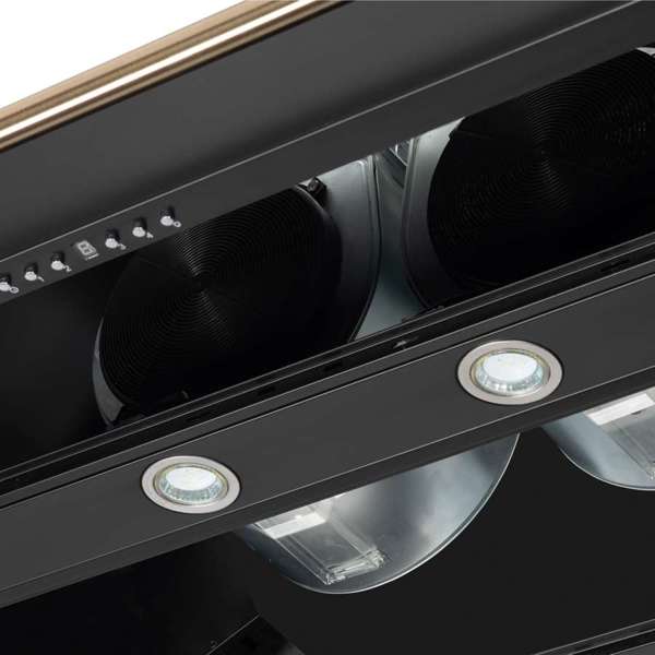 FORNO - Aria 48 Inch Wall-Mounted Range Hood in Black