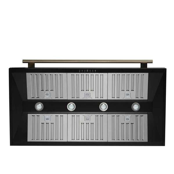 FORNO - Aria 48 Inch Wall-Mounted Range Hood in Black