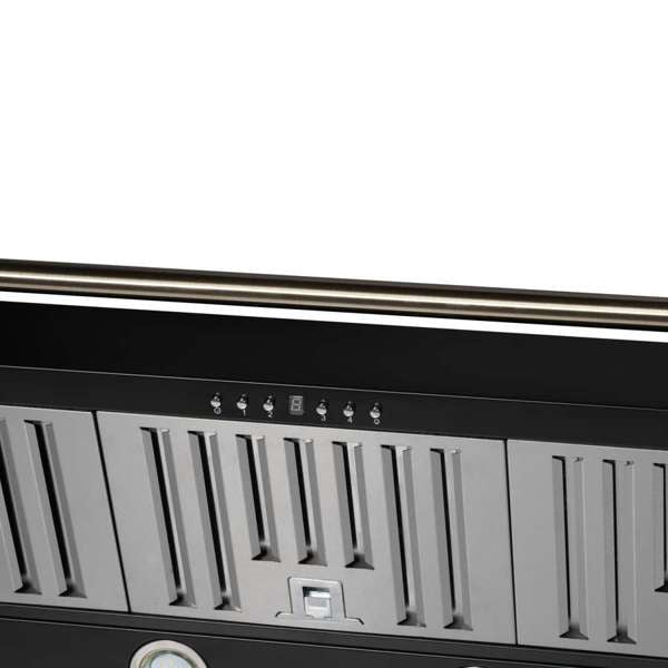 FORNO - Aria 48 Inch Wall-Mounted Range Hood in Black