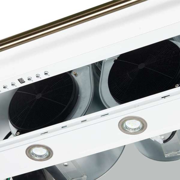 FORNO - Aria 48 Inch Wall-Mounted Range Hood in White