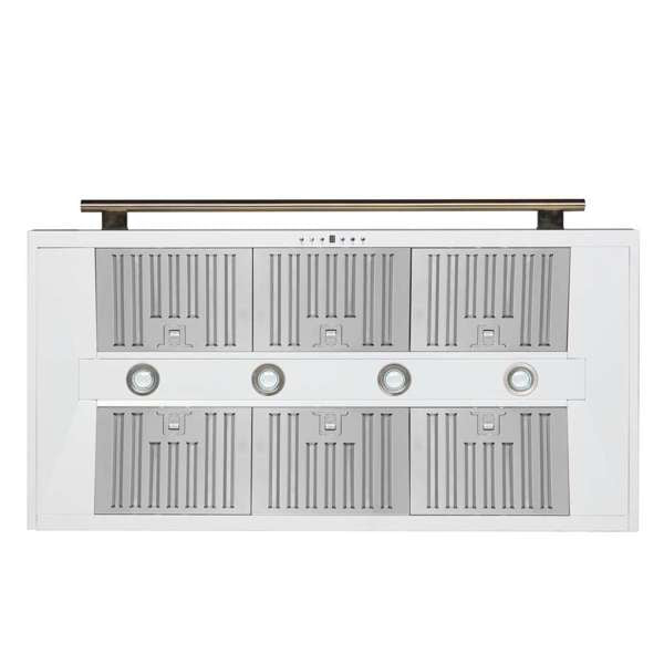 FORNO - Aria 48 Inch Wall-Mounted Range Hood in White