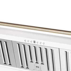 FORNO - Aria 48 Inch Wall-Mounted Range Hood in White