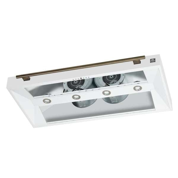 FORNO - Aria 48 Inch Wall-Mounted Range Hood in White