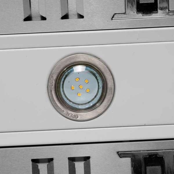 FORNO - Aria 48 Inch Wall-Mounted Range Hood in White