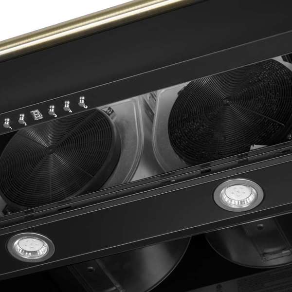 FORNO - Aria 60 Inch Wall-Mounted Range Hood in Black