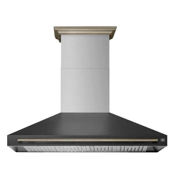 FORNO - Aria 60 Inch Wall-Mounted Range Hood in Black