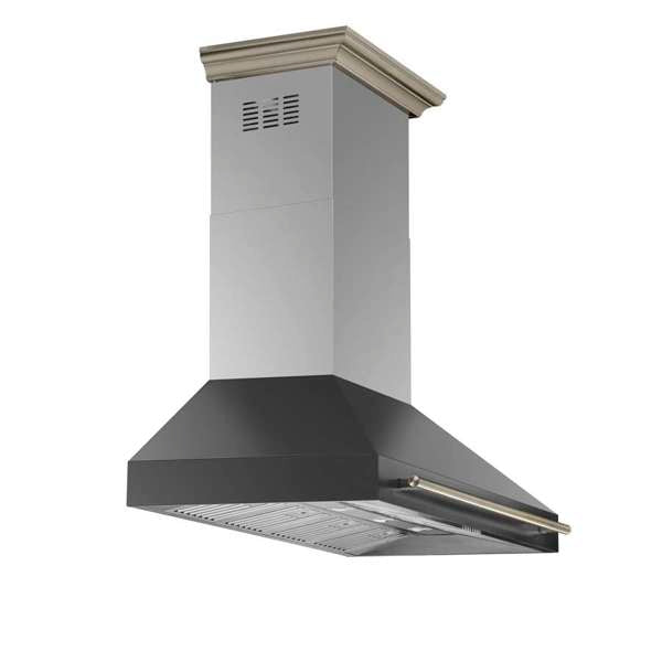 FORNO - Aria 60 Inch Wall-Mounted Range Hood in Black